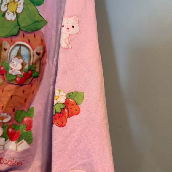Strawberry Shortcake Crewneck Sweatshirt Pink Size L - Picture 4 of 4